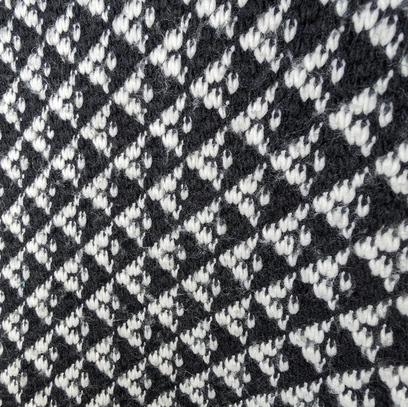 RW&Co Black & White Wool Blend  Open Front Cardigan Sweater Woman's Large - Picture 8 of 9
